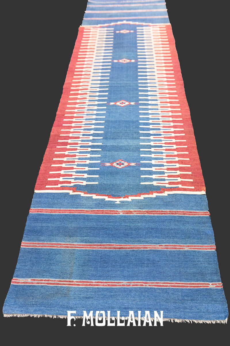 Kilim Rug Soft Blue n°:324554